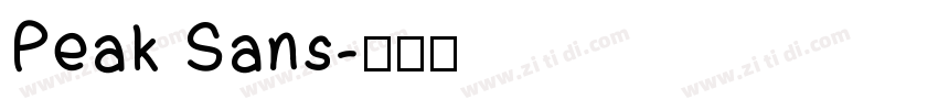 Peak Sans字体转换